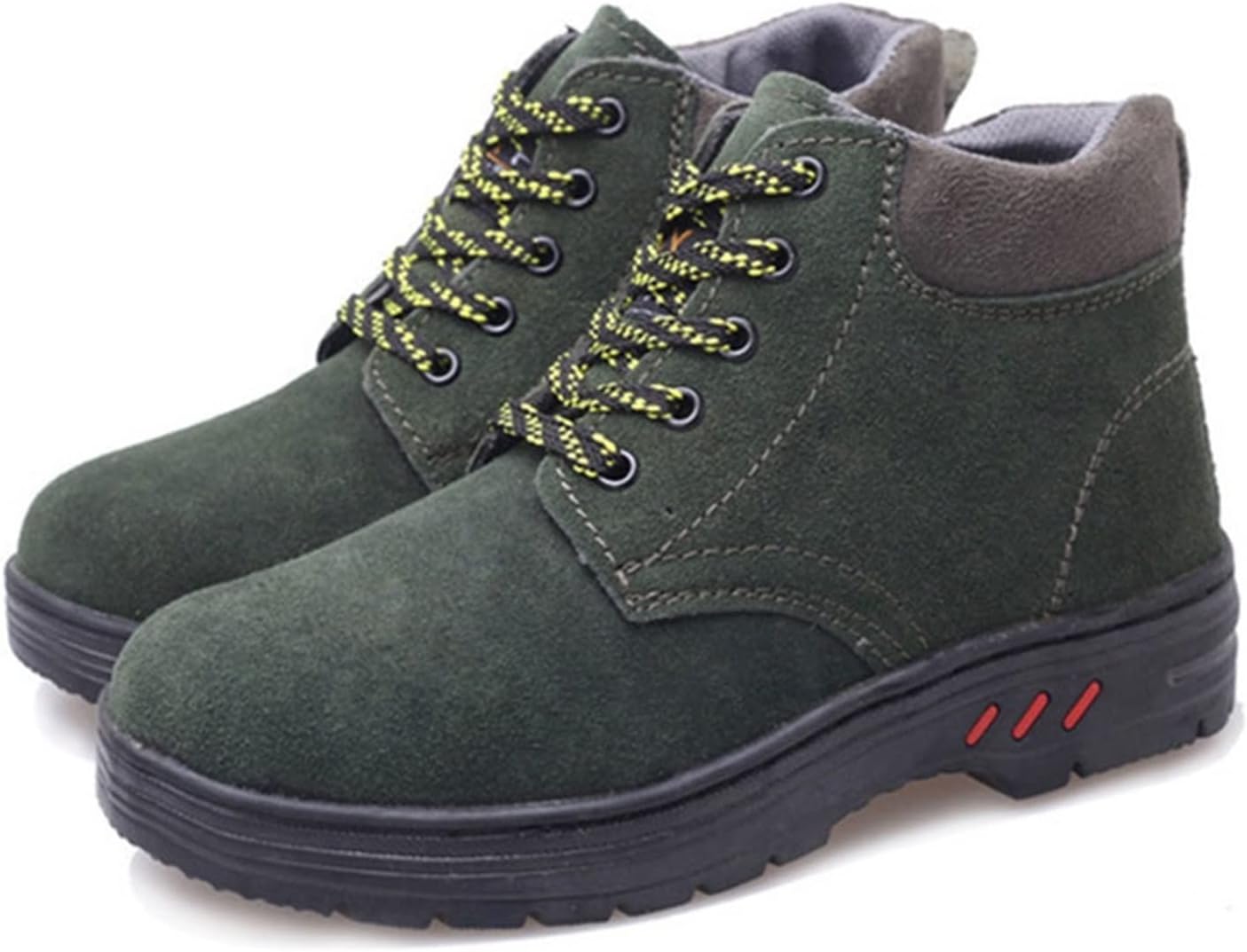 

Зимние ботинки HISXUS для мужчин, непробиваемые кроссовки с стальным носком, ботинки для мужчин (Цвет: коричневый, Размер: 5.5 US)