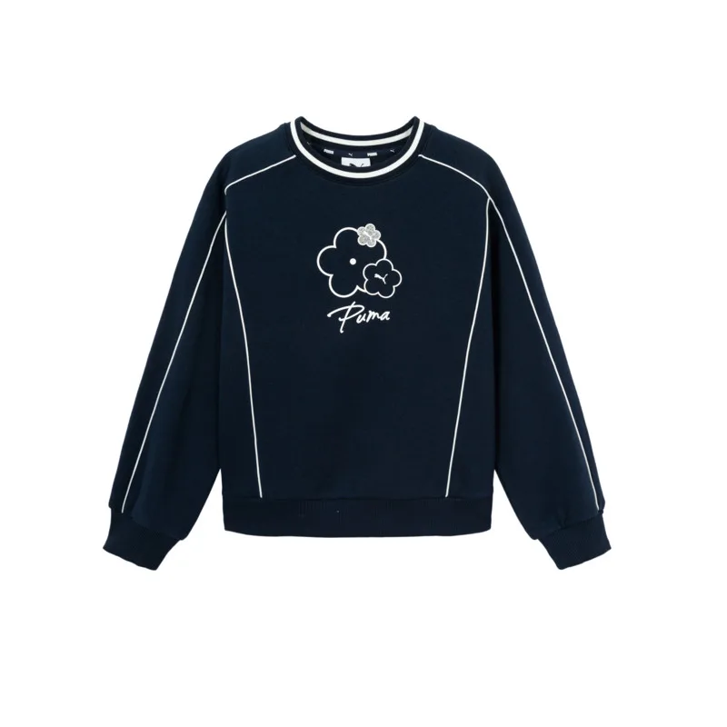 Детский свитшот Crew Neck Moderate PUMA, ocean синий 80101