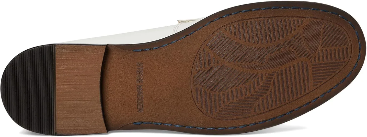 Мужские лоферы Steve Madden Abrenno Driving Style, белый — фото 3