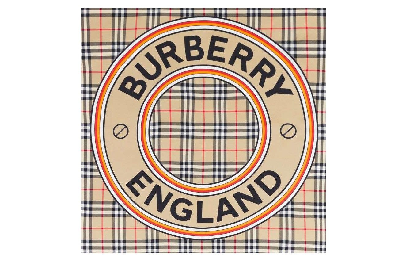 

Шелковый шарф унисекс Burberry, Multicolor