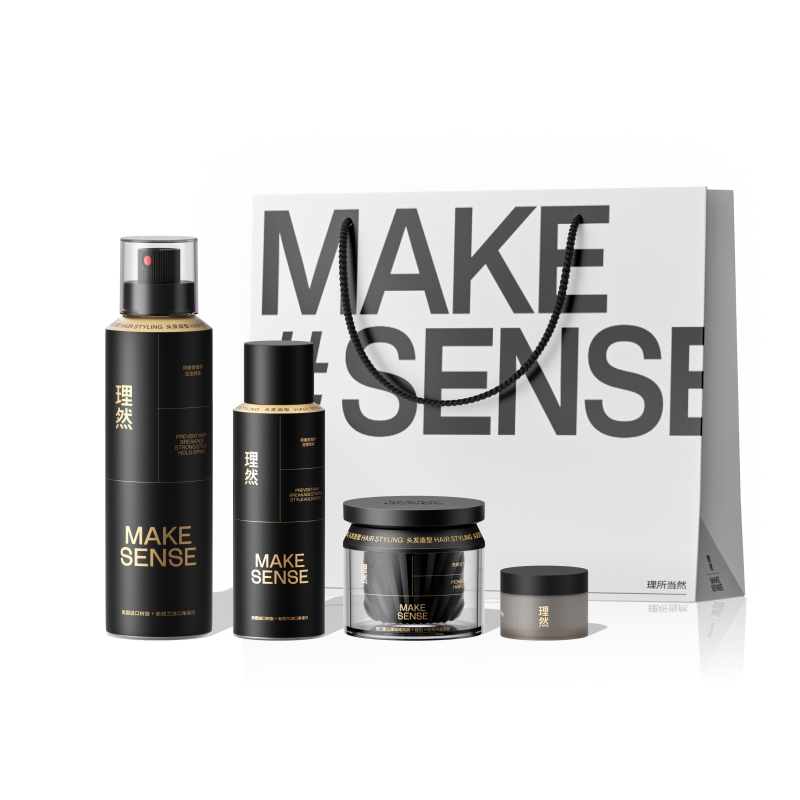 Мужской набор для укладки волос advanced hairspray и hair clay hair wax, блестящий, стойкий, 4 предмета MAKE ESSENCE — фото 2