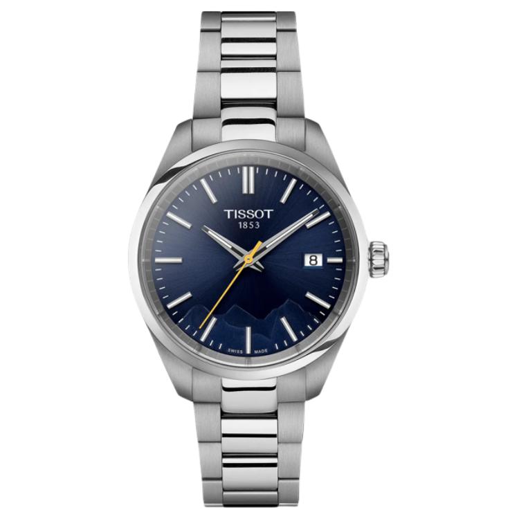 

TISSOT Часы PR Collection с кварцевым механизмом, женские, 34 мм, синий циферблат, корпус из нержавеющей стали, браслет из нержавеющей стали