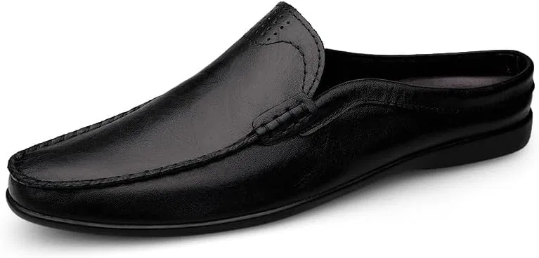 Лоферы мужские, кожа PU, Half Loafers, Black PUGHGAETZF — фото 3