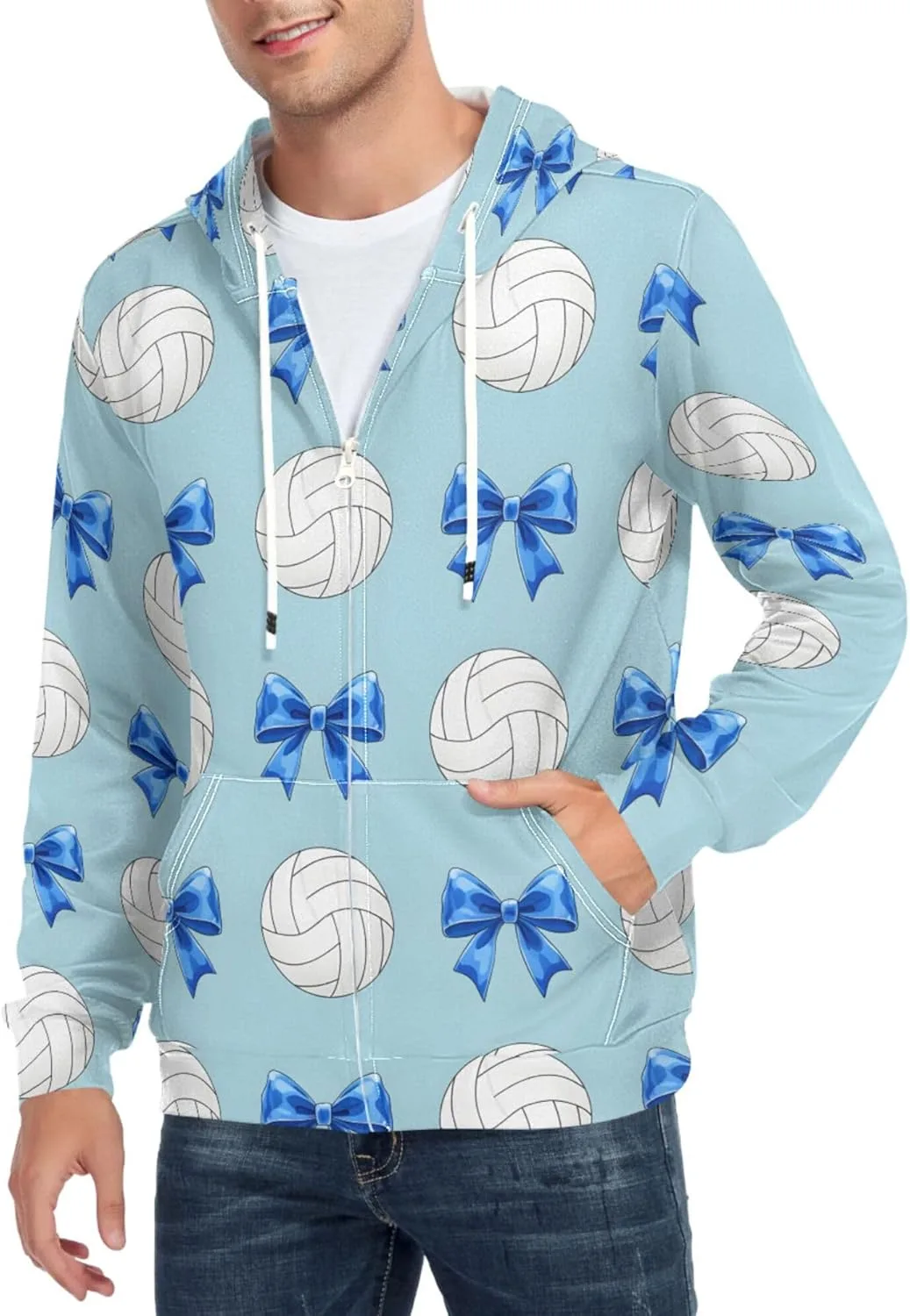 

Мужская толстовка с капюшоном на молнии, с карманом CUPADA