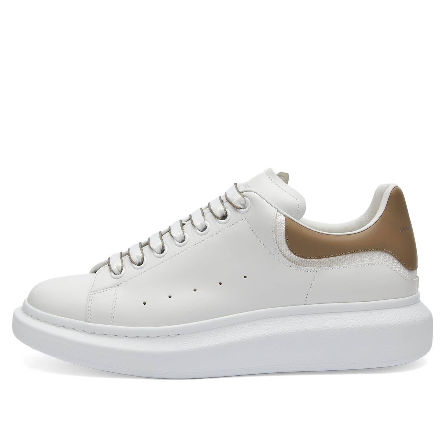 

Кроссовки Alexander Mcqueen Neoprene Canvas Tab Oversized Sneaker, цвет White & Stone
