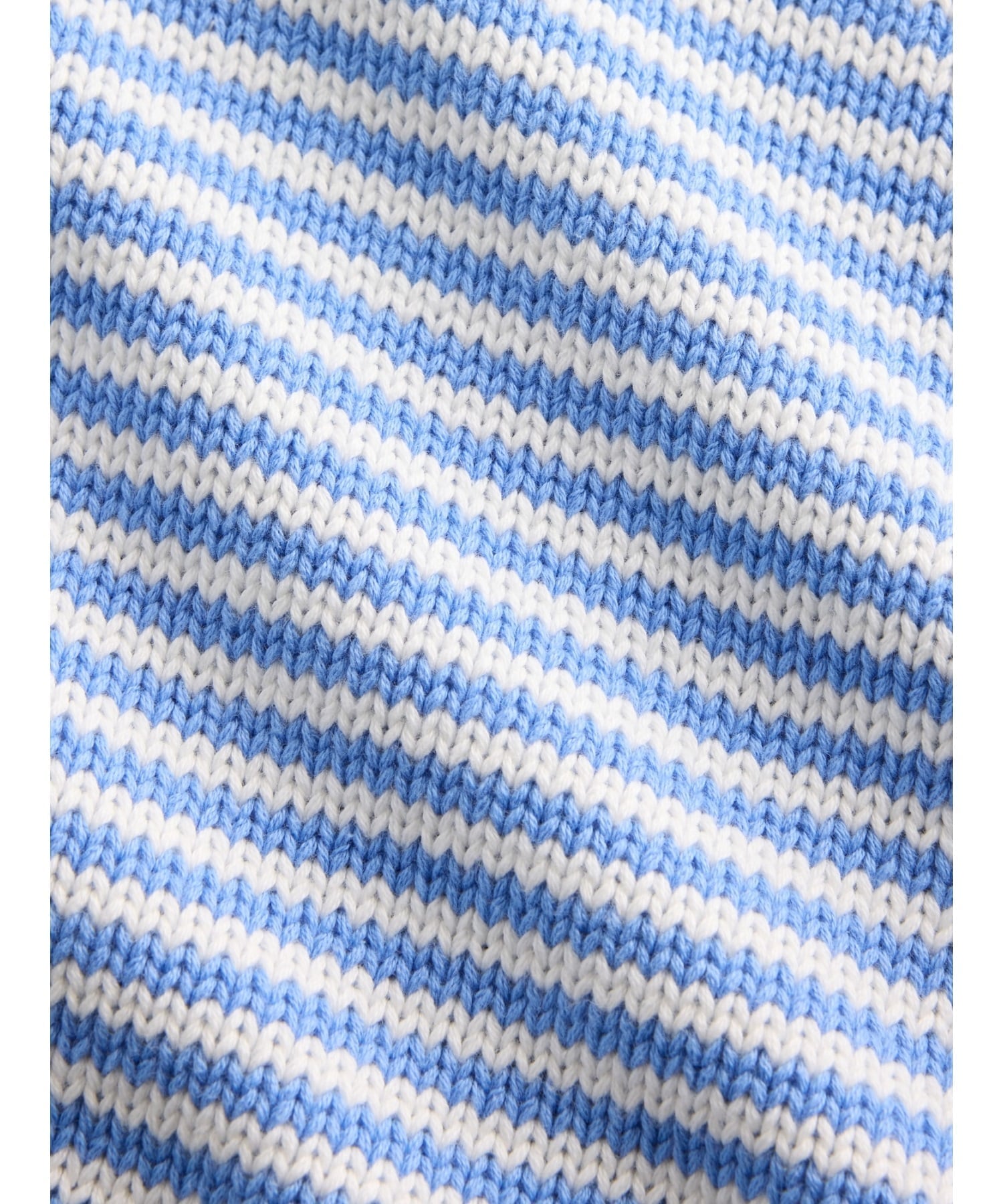 (W) Свитер с высоким воротником из 100% хлопка GAP, BLUE_STRIPE — фото 3