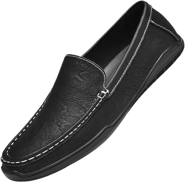 Лоферы классические мужские, кожа, Black SayfuR