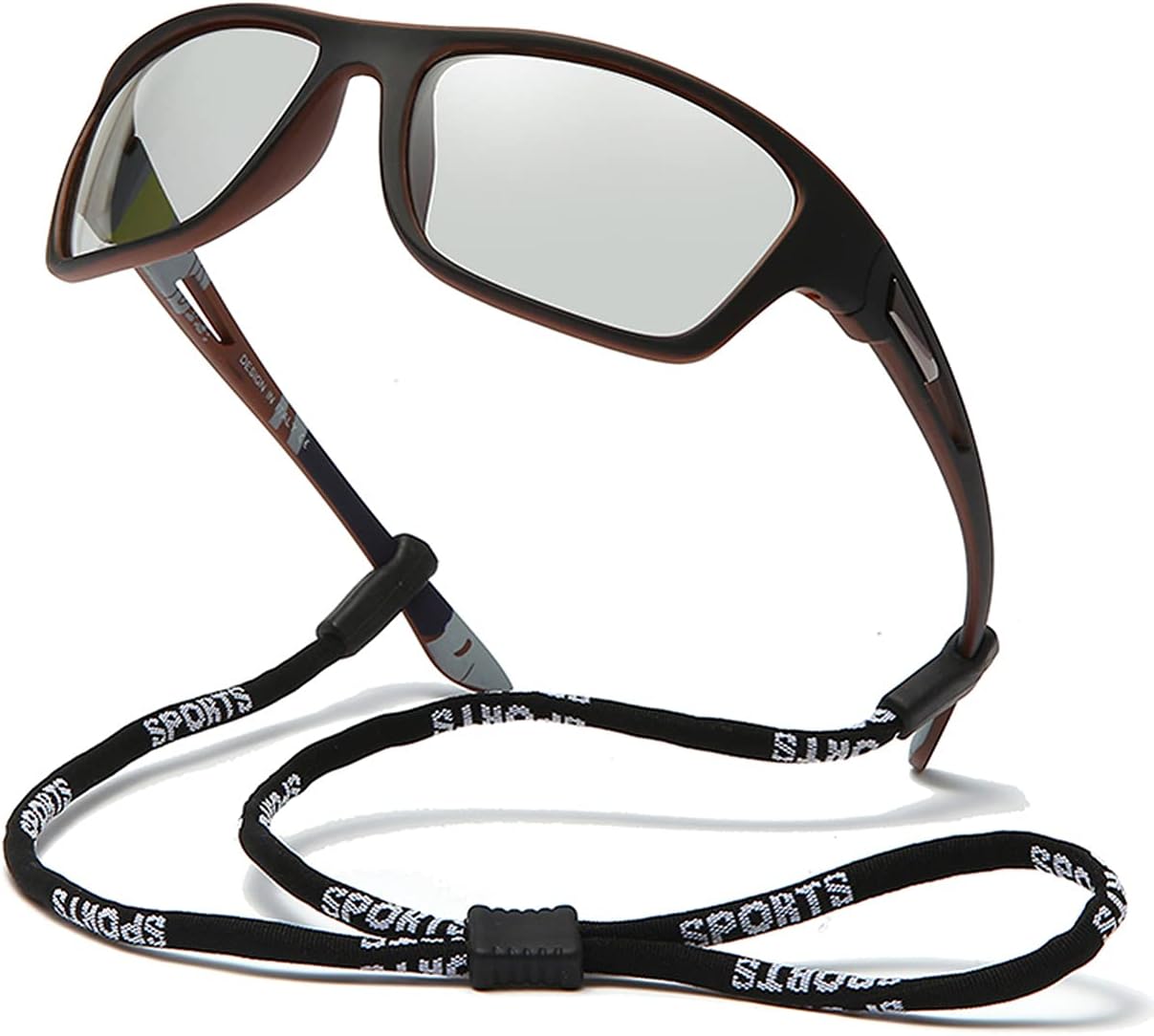 

Фотохромные поляризованные солнцезащитные очки для рыбалки для мужчин и женщин, с защитой от УФ-излучения, для езды на велосипеде, вождения и занятий спортом HCYCFY, Brown Frame/Photochromic Lens