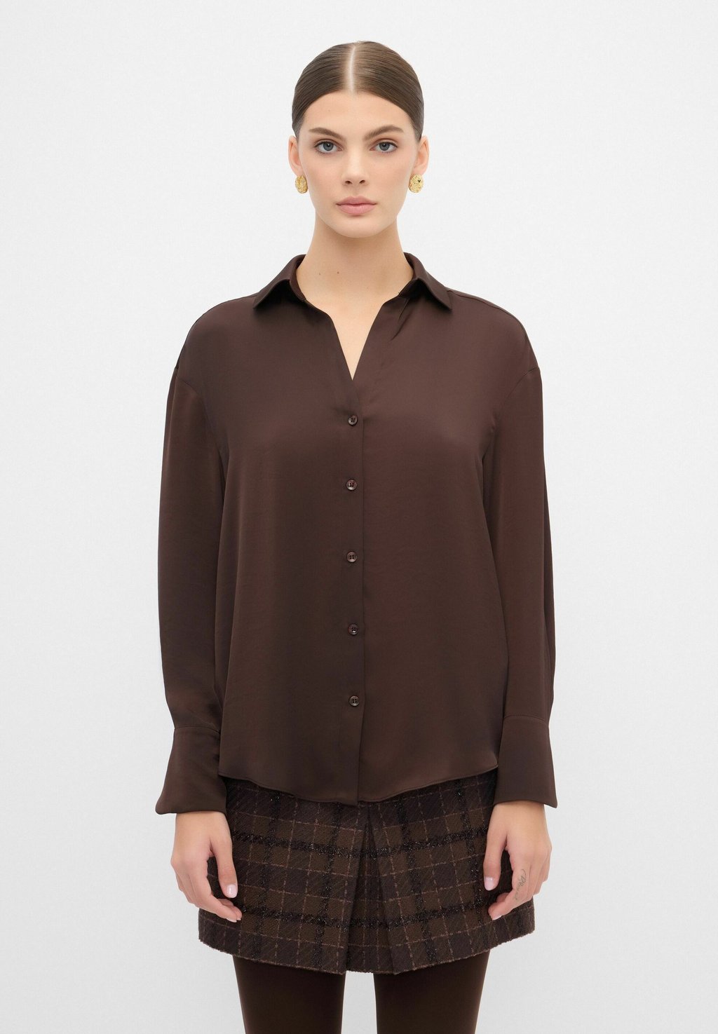 

Рубашка LONG SLEEVE adL, коричневый