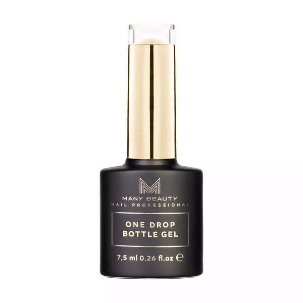 Однофазный гель для маникюра, 001 прозрачный, 15 мл Many Beauty One drop bottle gel, цвет clear — фото 2