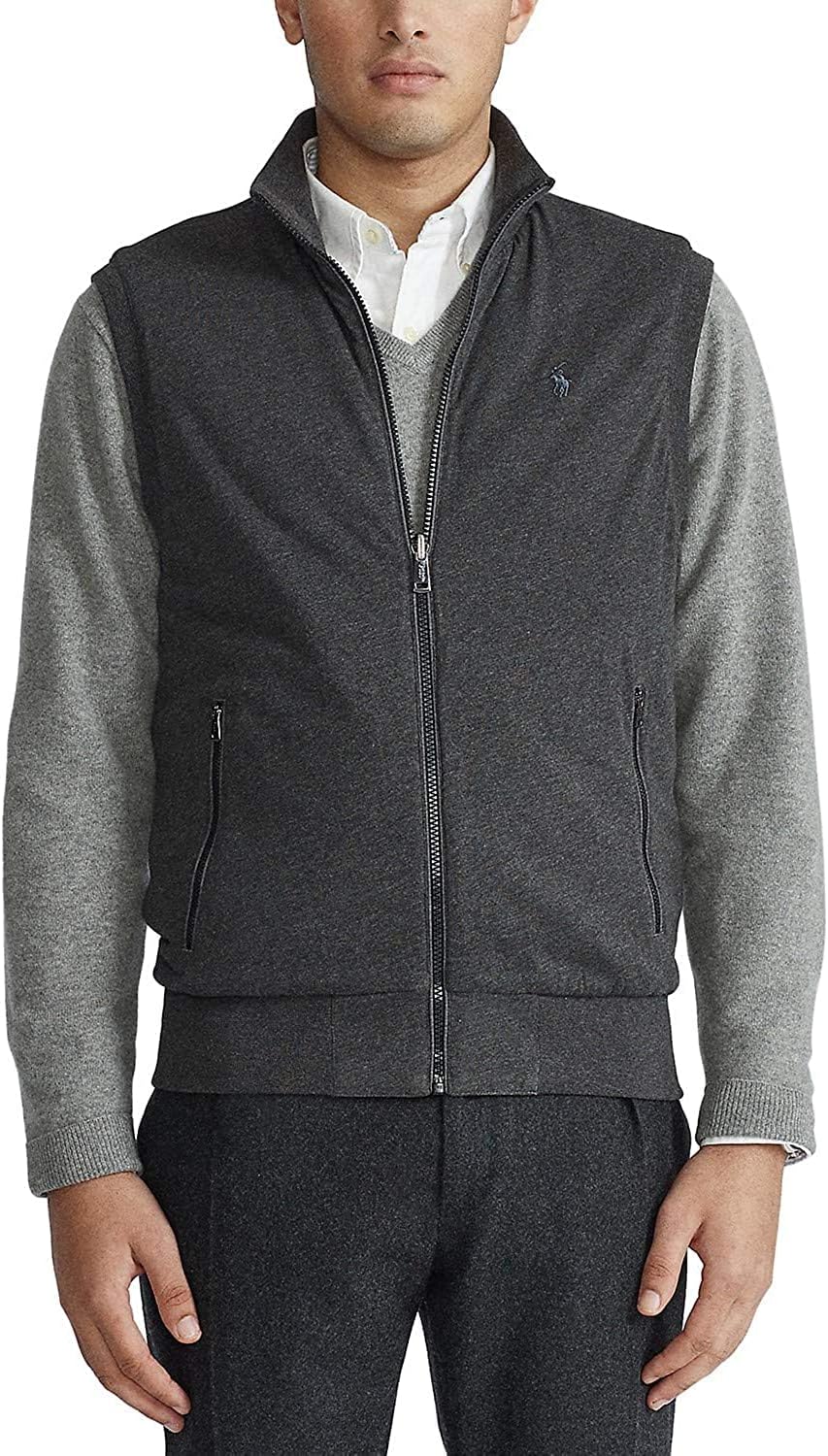 Polo Ralph Lauren Reversible Quilted Hybrid мужская жилетка 710814624001 Grey Heather — фото 2