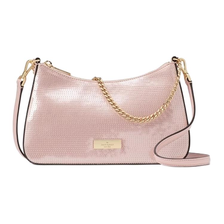 

Kate Spade Сумка через плечо Fabric With Cow Leather Handbag Trumpets, женская, цвет smoke pink