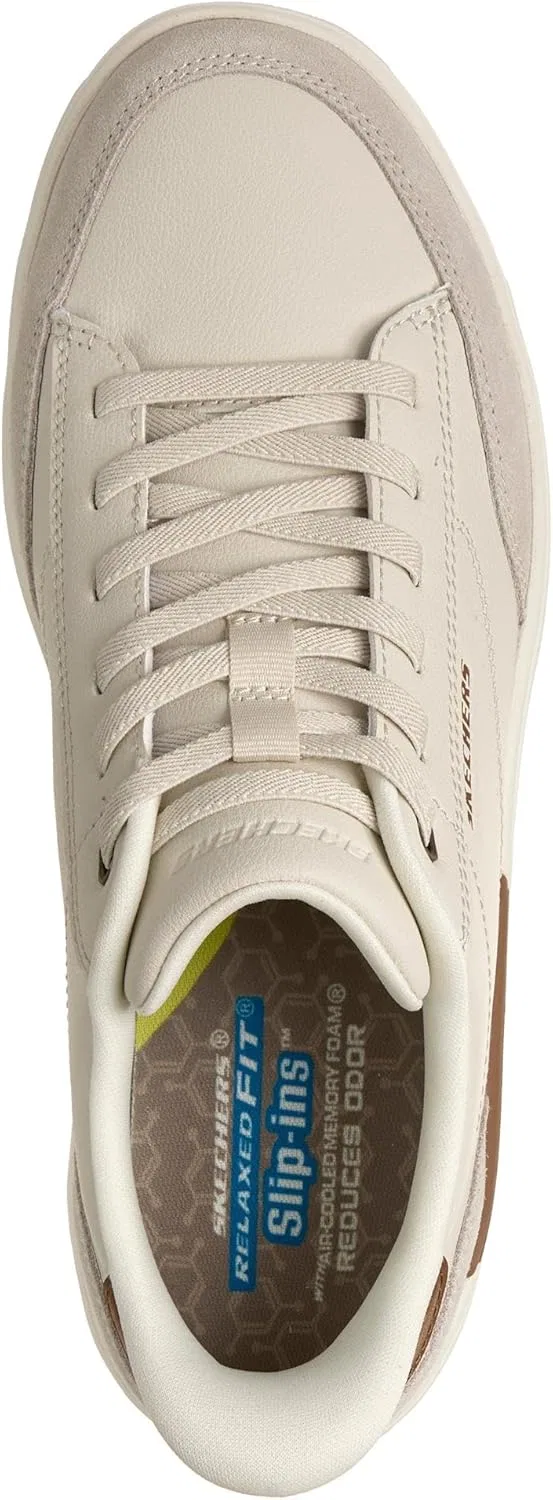 Мужские кроссовки Skechers Verloma Radical, Cream Synthetic Suede — фото 3