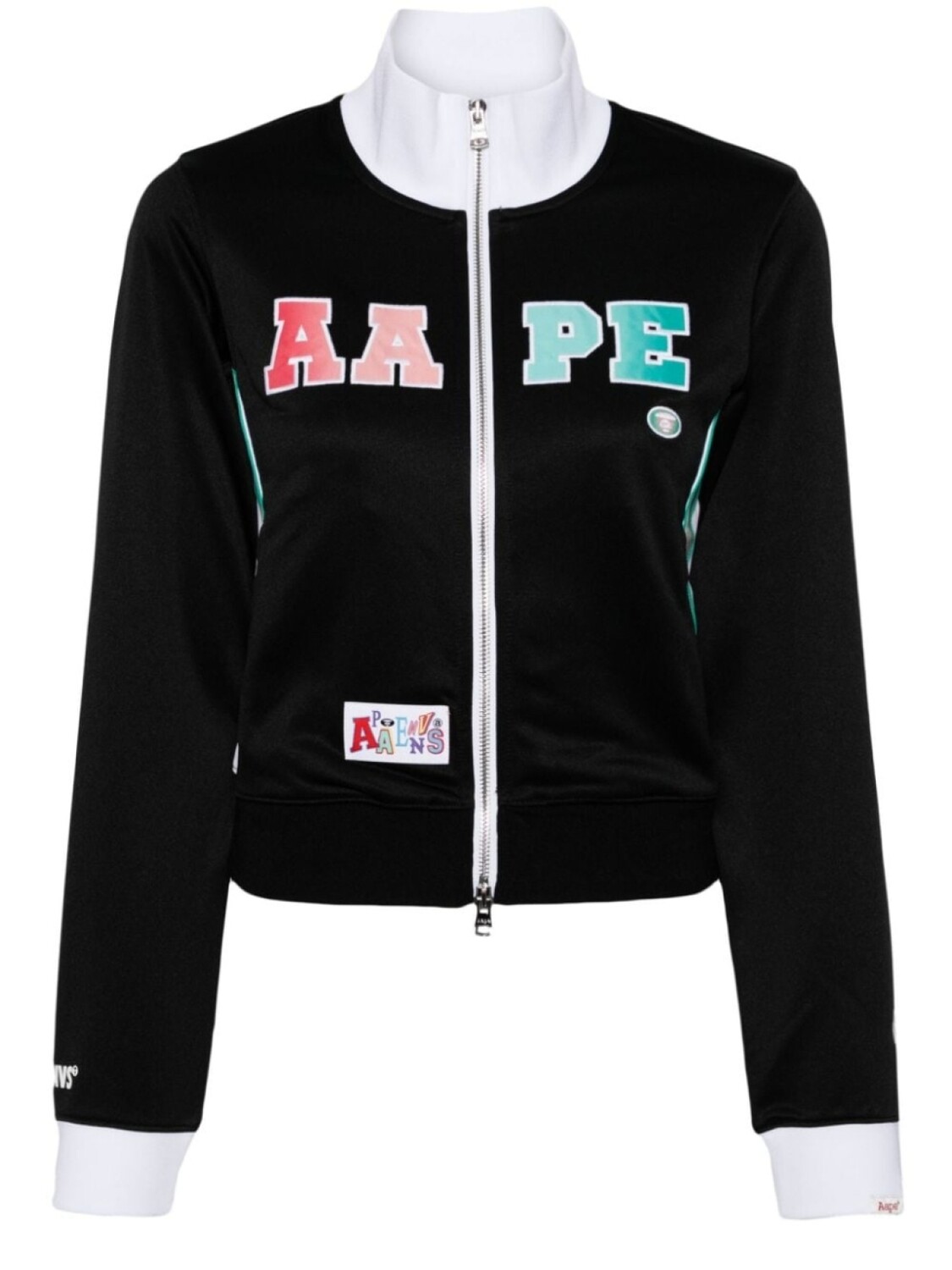 

Куртка на молнии с логотипом AAPE BY *A BATHING APE, черный