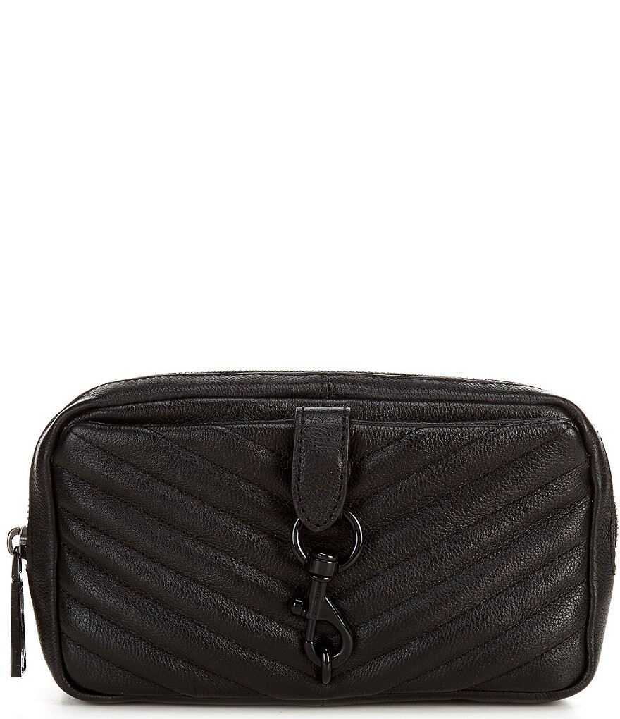 

Кожаная поясная сумка REBECCA MINKOFF Edie, черный
