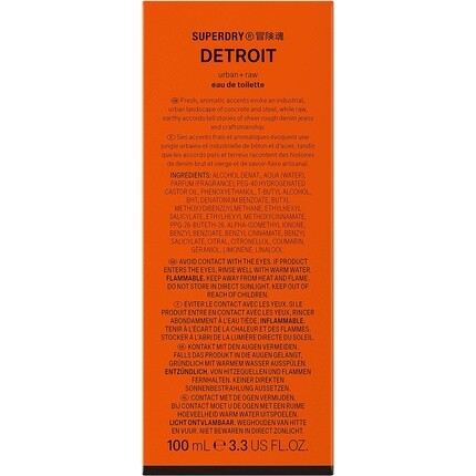 Detroit Eau de Parfum для мужчин 100 мл Superdry — фото 3