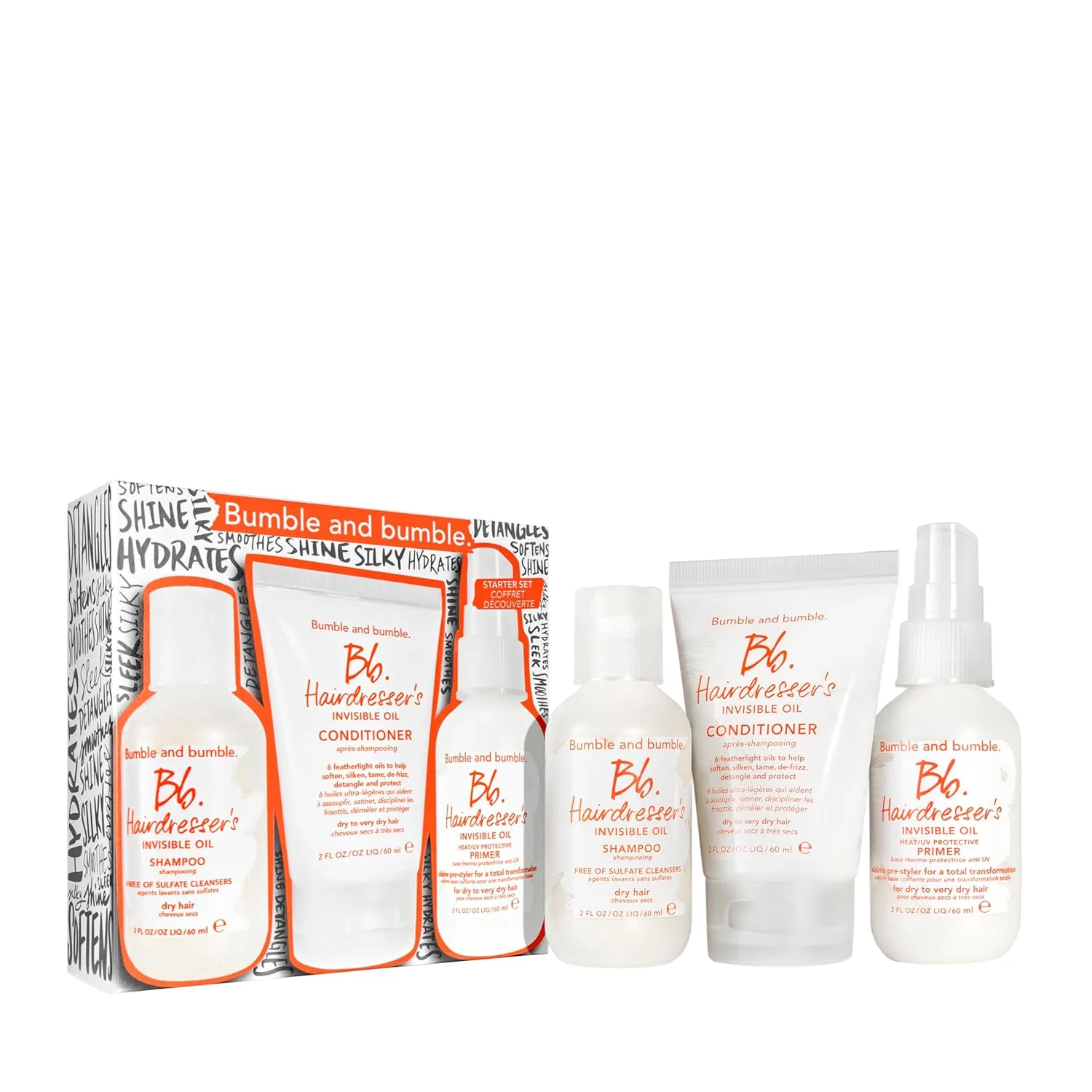 Bumble and bumble Hairdresser's Invisible Oil Heat/UV Protection Leave-In Conditioner Hair Primer, увлажняющий, против завивки, для всех типов волос, с аргановым и кокосовым маслом Bumble And Bumble.
