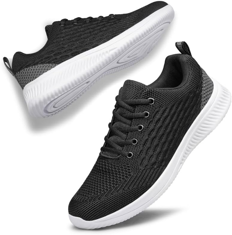 

Мужские легкие спортивные кроссовки vibdiv для бега, ходьбы и занятий в спортзале - повседневные нескользящие модные кроссовки без шнурков, черный