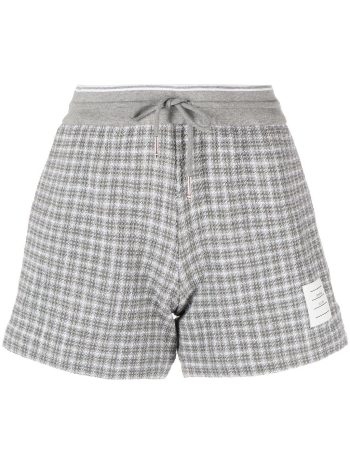 

Thom Browne твидовые шорты в клетку, серый