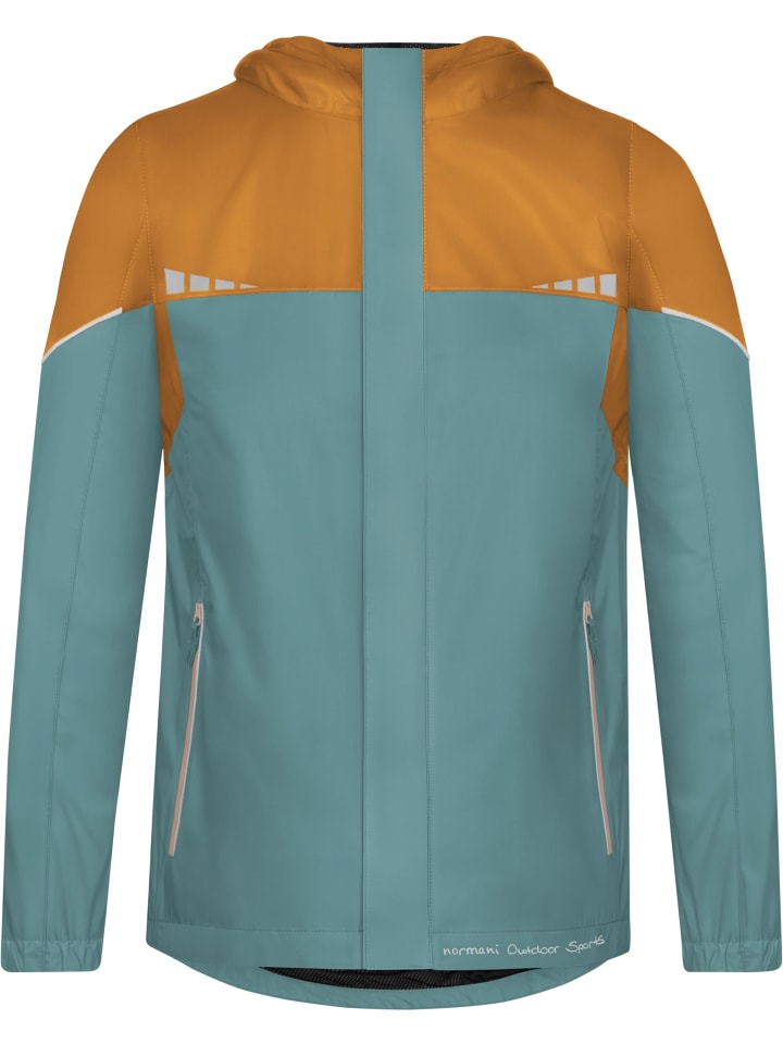 

Normani Outdoor Sports Детская дождевая куртка Sointula сине-бежевого цвета