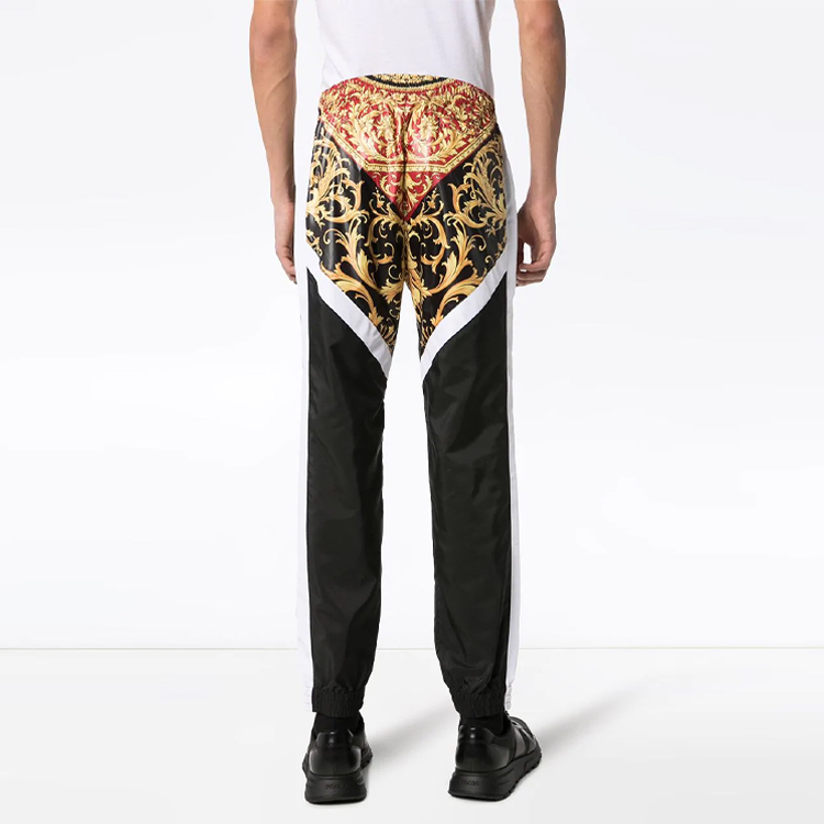 Леггинсы 'Print' VERSACE из нейлона с классическим принтом, разноцветные — фото 3