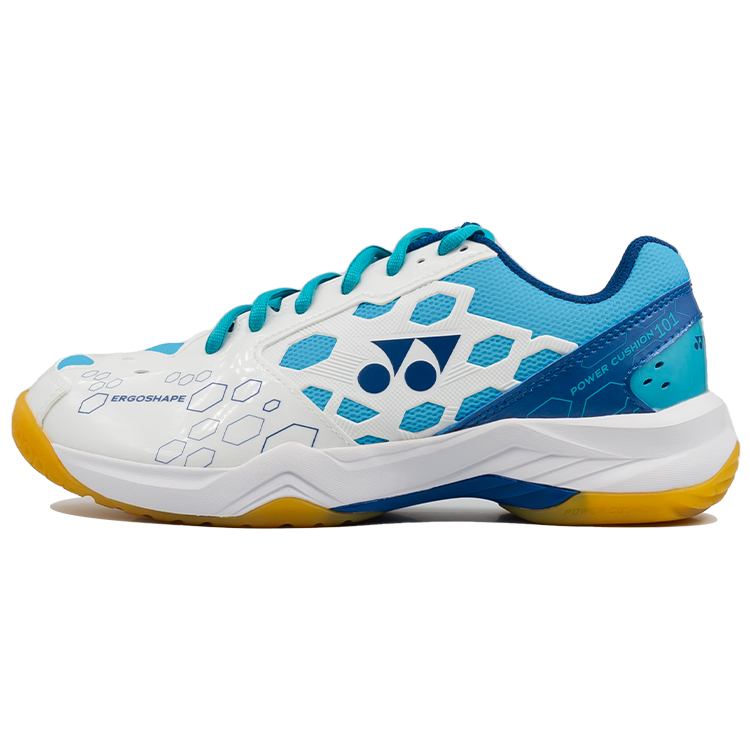 YONEX Бадминтонные кроссовки Power Cushion с износостойкой поддержкой и балансировкой, низкие, унисекс, белые, синие