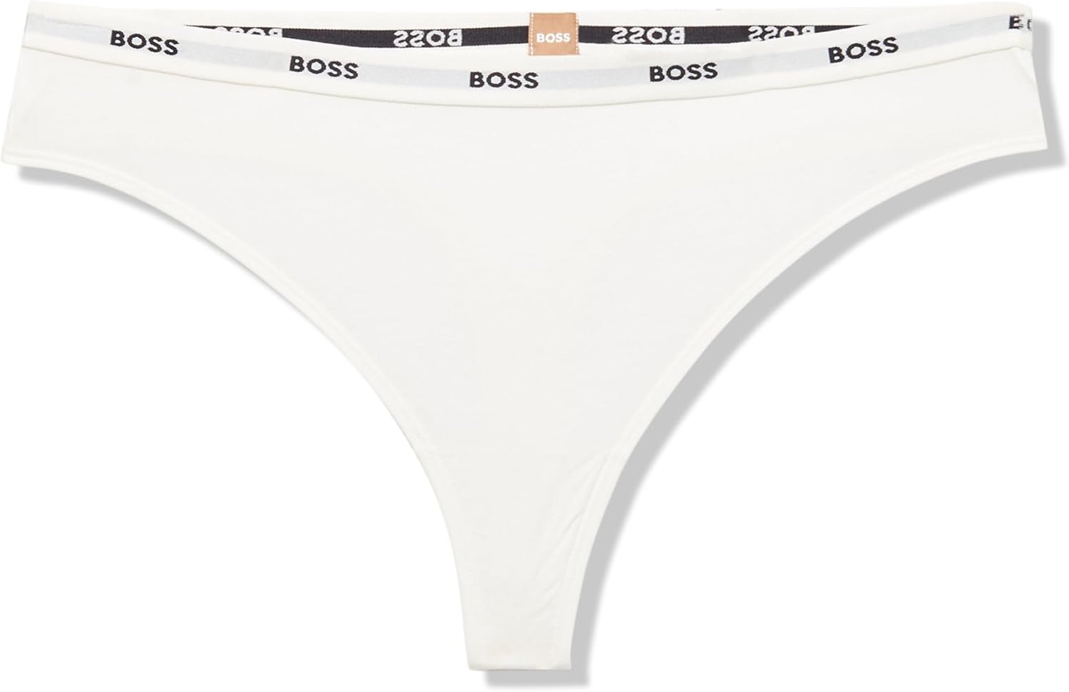 

BOSS женские трусы-стринги с логотипом на поясе и низкой посадкой, Off-White