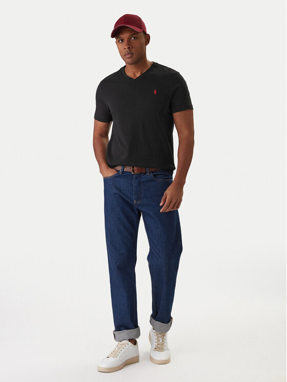 Футболка custom slim fit 710671453124 Polo Ralph Lauren, черный — фото 2