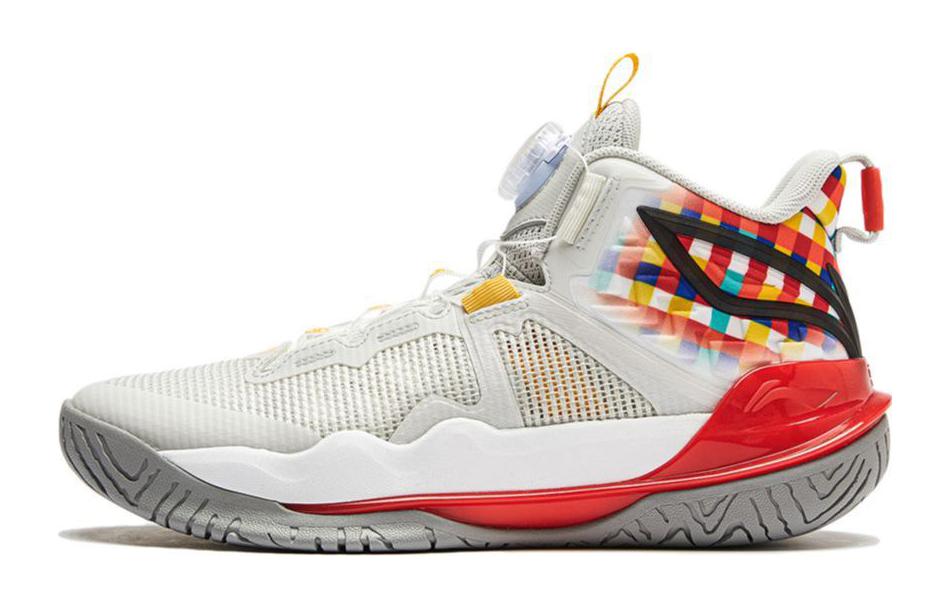 

LINING YOUNG Баскетбольные кроссовки Pioneer Force TEAM 3 V3 Mid Top для детей, красные, серые, для подростков