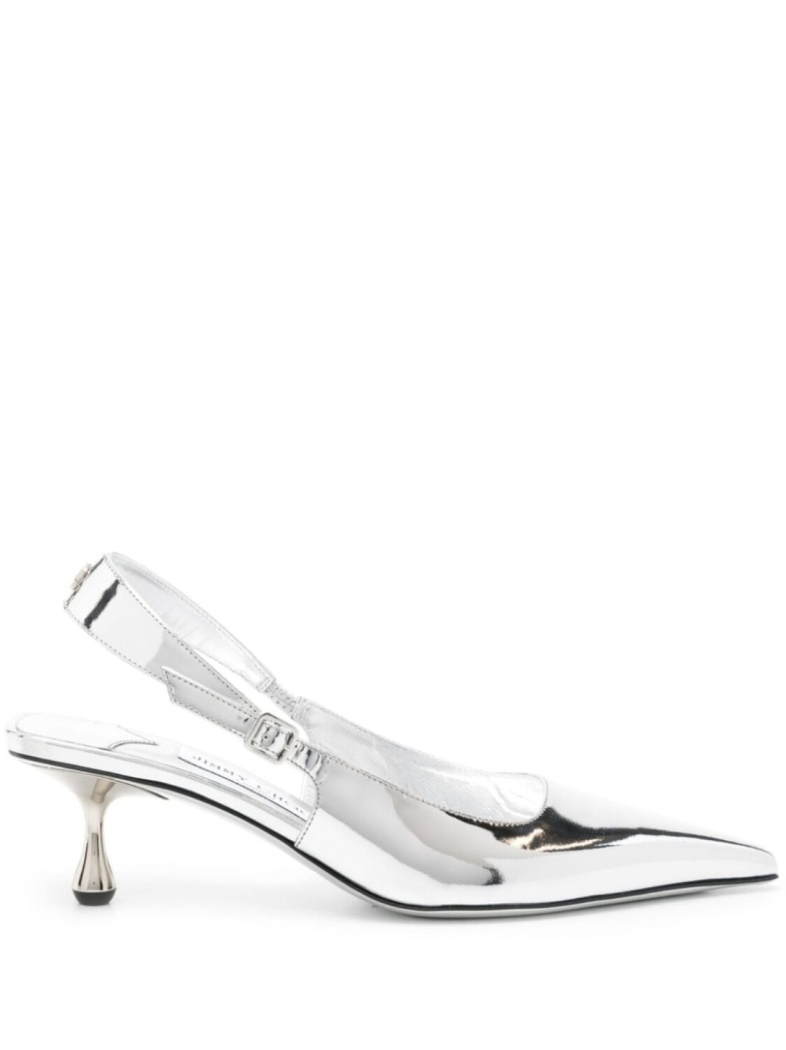 

Jimmy Choo туфли Amel 50 с эффектом металлик, серебристый