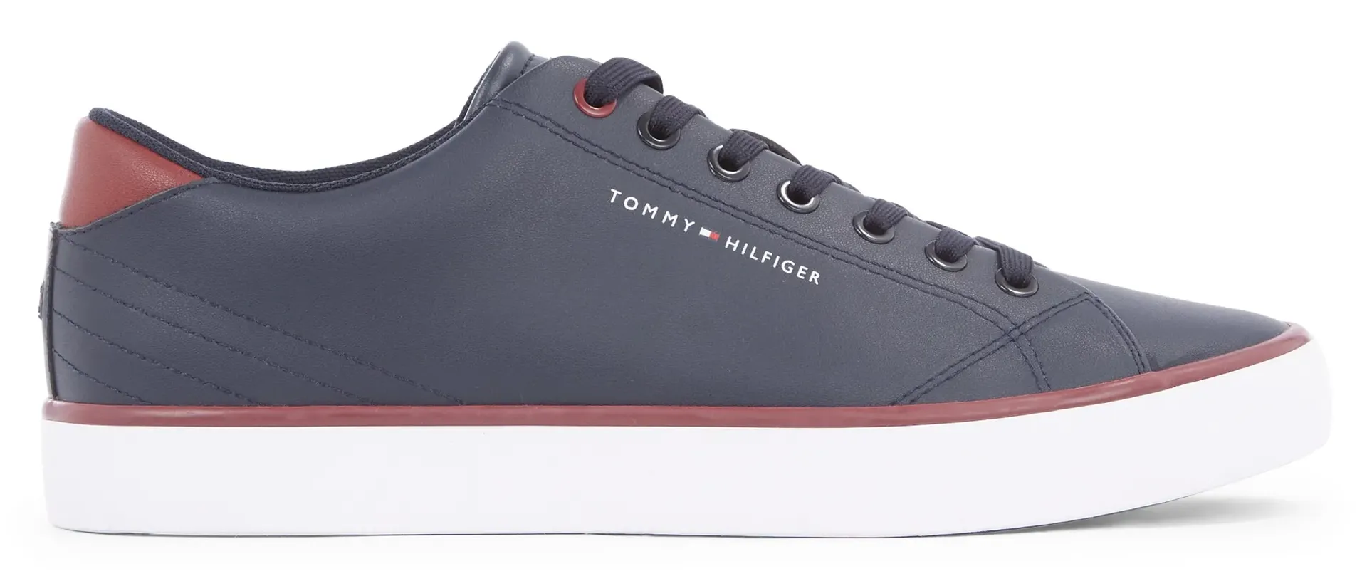 Кроссовки Tommy Hilfiger "TH HI VULC CORE LOW LEATHER ESS", синий — фото 4