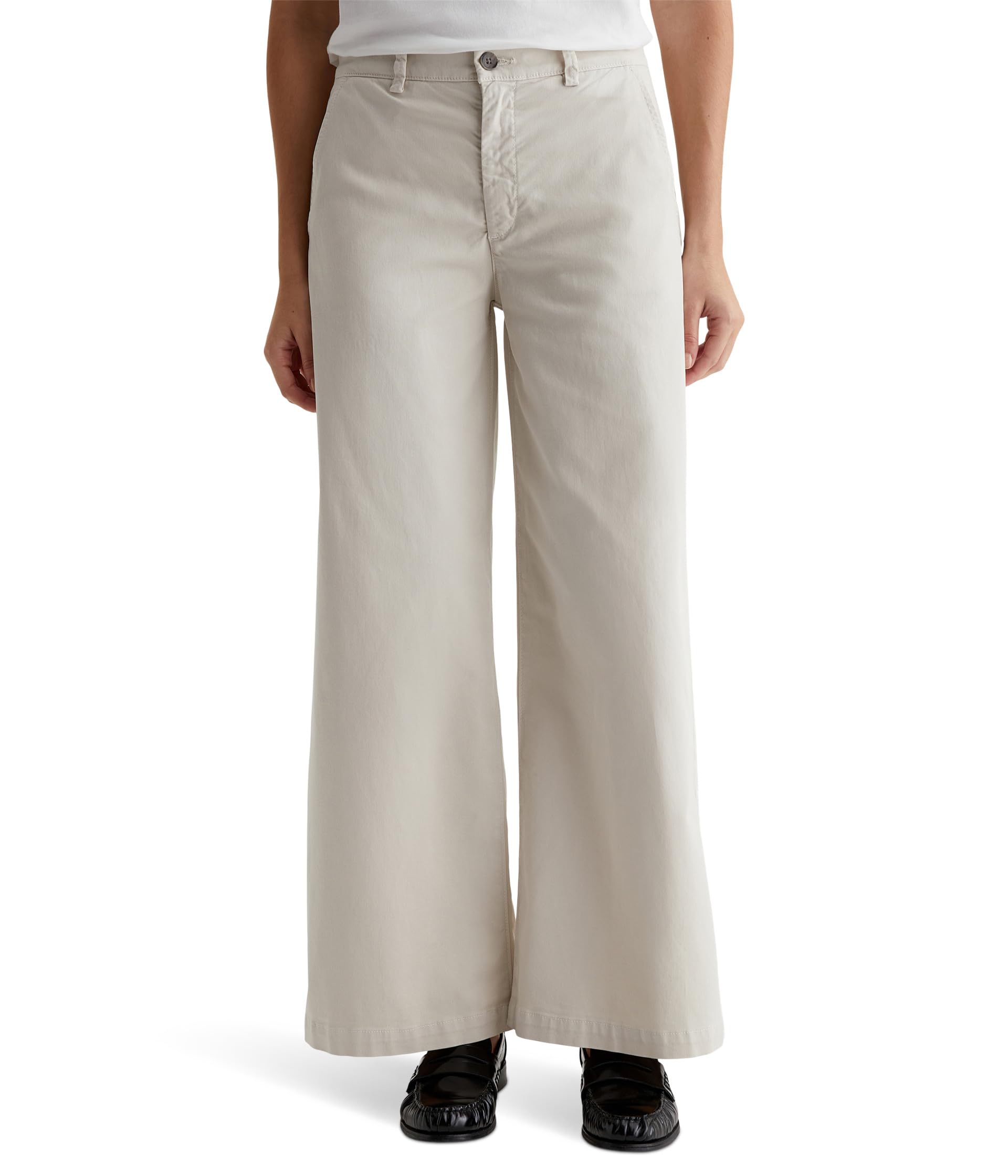 

Джинсы AG Jeans Caden Mid-Rise Wide Leg Pants in Pumice, цвет Pumice
