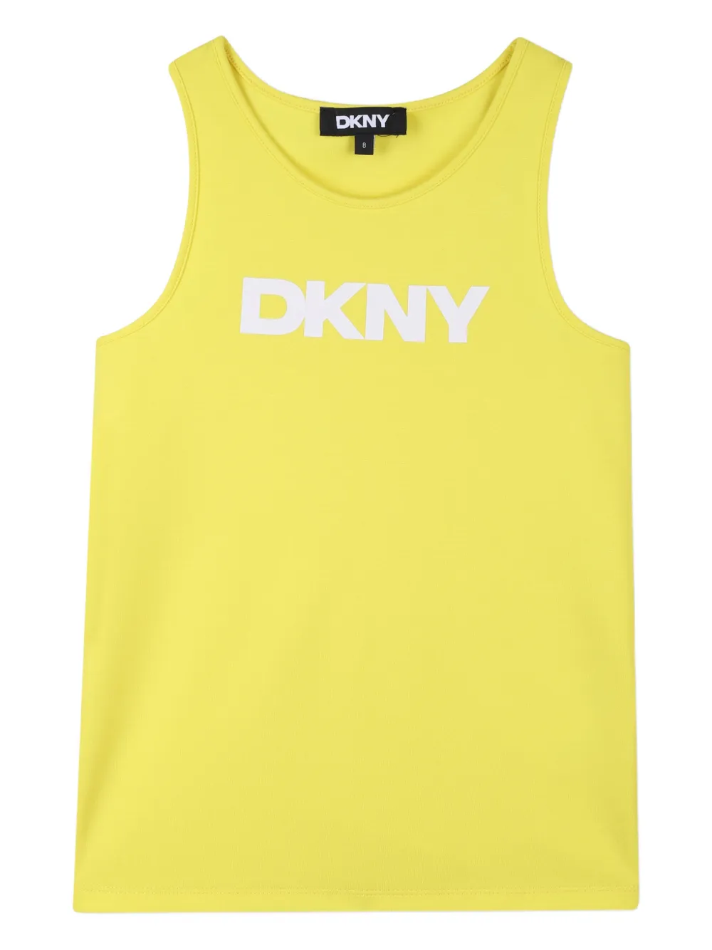 Сетчатая футболка с логотипом Dkny Kids, желтый — фото 3