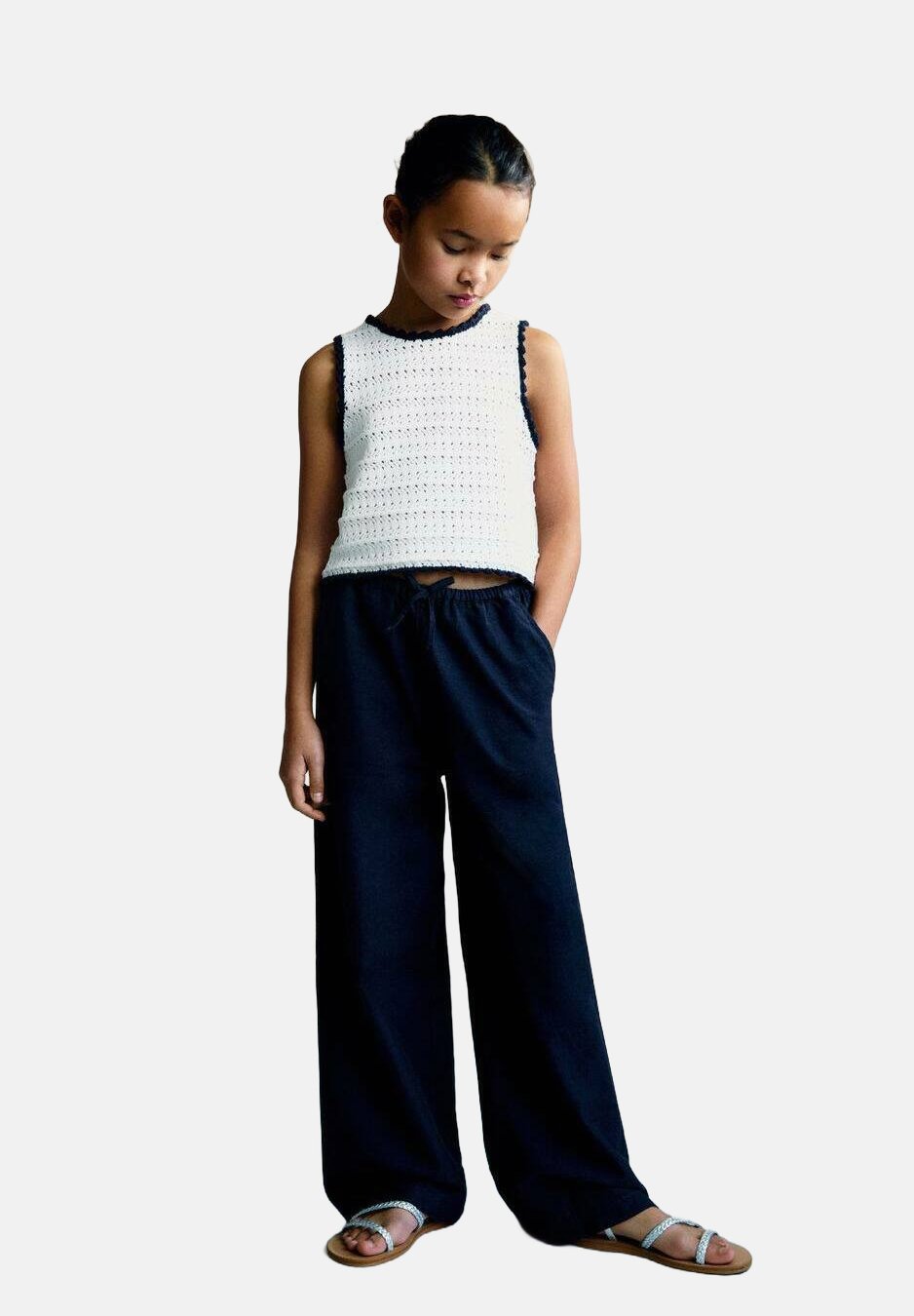 

Брюки Mango Kids, цвет Donkermarine
