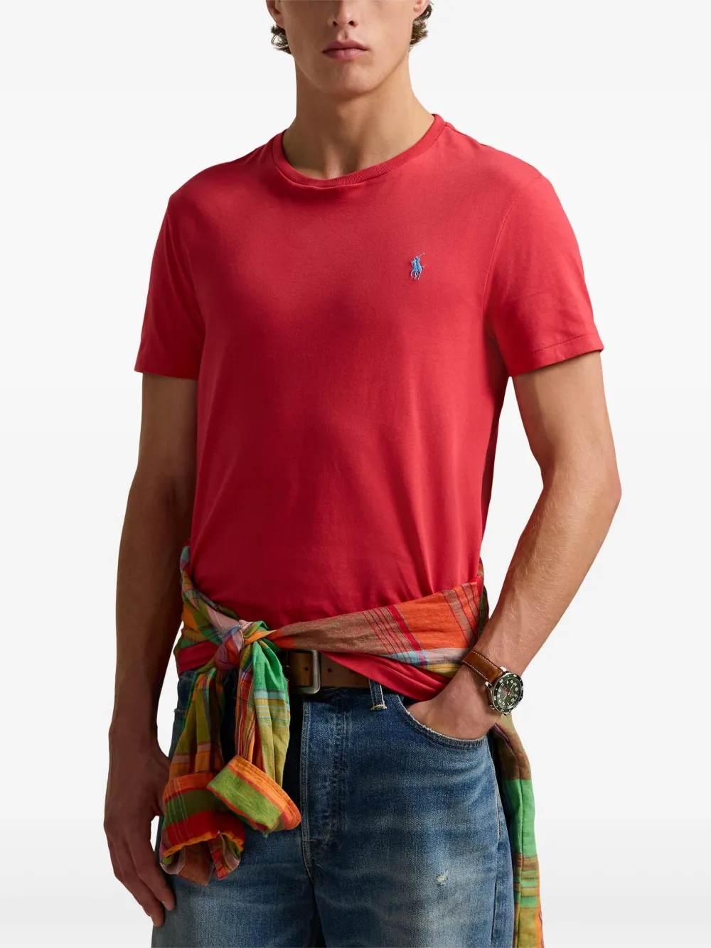 Футболка с вышивкой Polo Pony POLO RALPH LAUREN, красный — фото 3