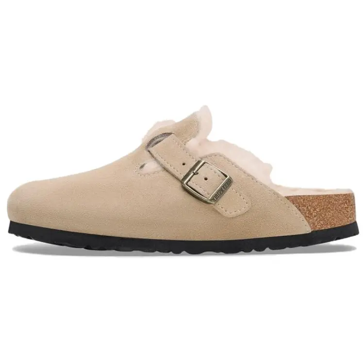 Мюли Boston Shearling Mules Birkenstock, цвет Sand