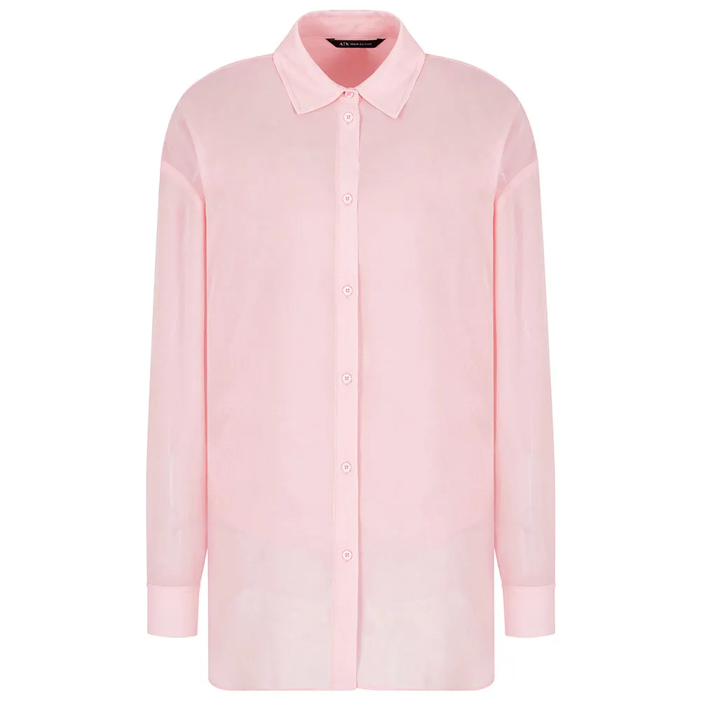 

Рубашка с длинным рукавом Armani Exchange XW000605_AF12741, розовый