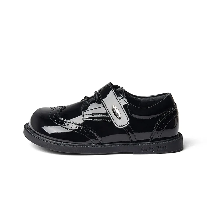 Детские кожаные туфли Slip Resistant, Abrasion Resistant, Breathable, Lightweight Low top Snoffy, айвори — фото 3