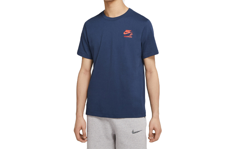 Футболка мужская Deep Navy Blue Nike, Dark Navy Blue — фото 2