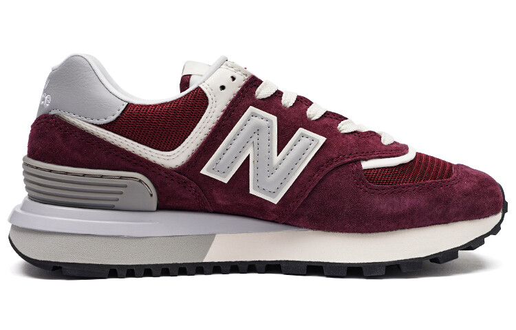New Balance 574 Бордовое Серебро