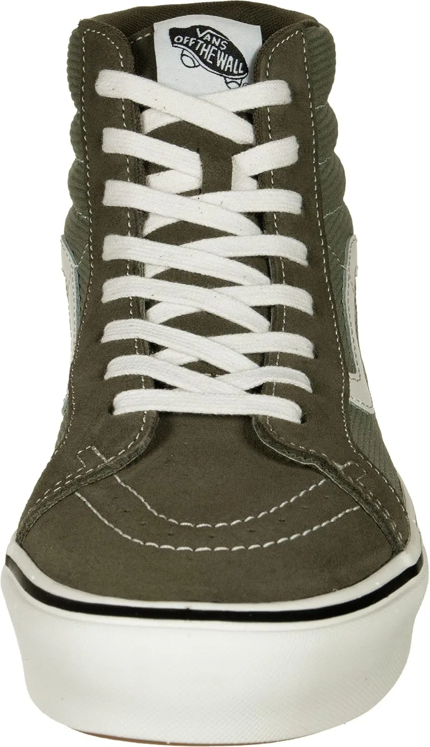 Кроссовки Vans Sk8-Hi ComfyCush Reissue Turnschuhe, Dark Green And White — фото 4