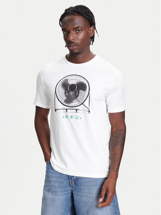 

Футболка свободного кроя 3BL0U10AG United Colors Of Benetton, белый