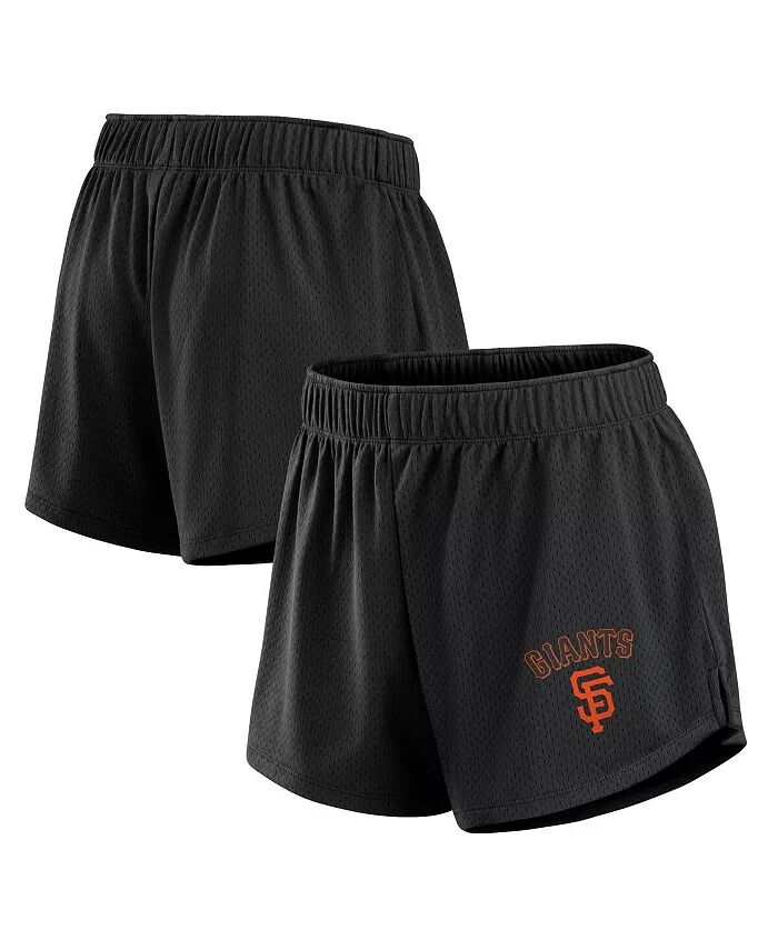 

Женские черные сетчатые шорты San Francisco Giants Fanatics
