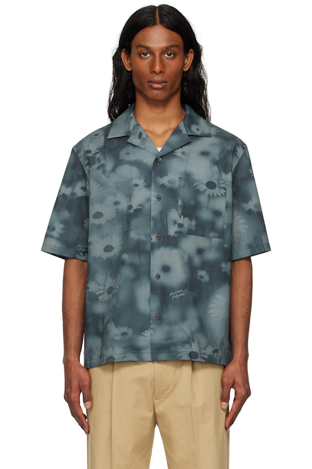 

Курортная рубашка Maison Kitsuné, цвет juniper berry print
