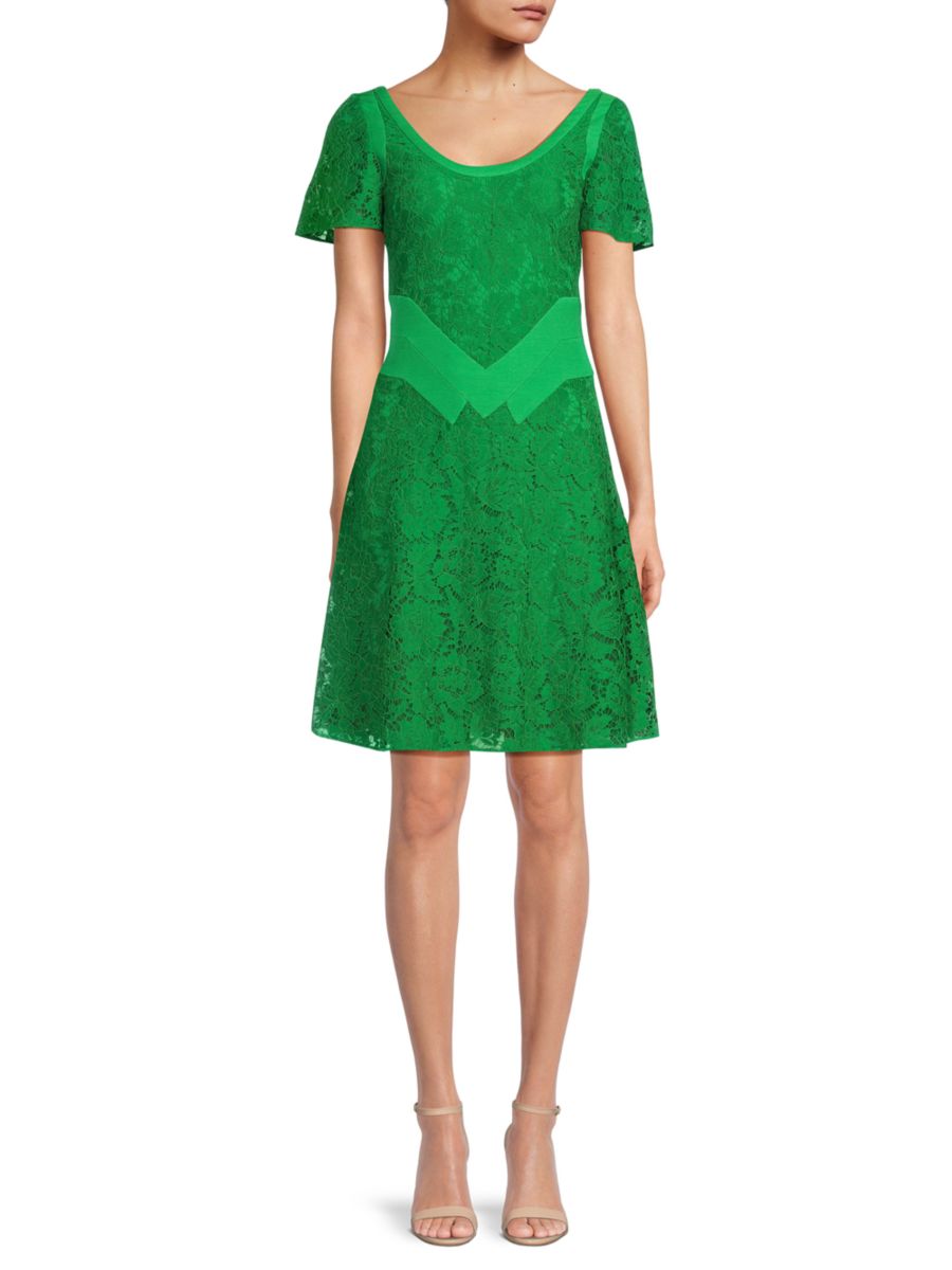 

Платье с вышитыми цветами Valentino, цвет Peppermint Green