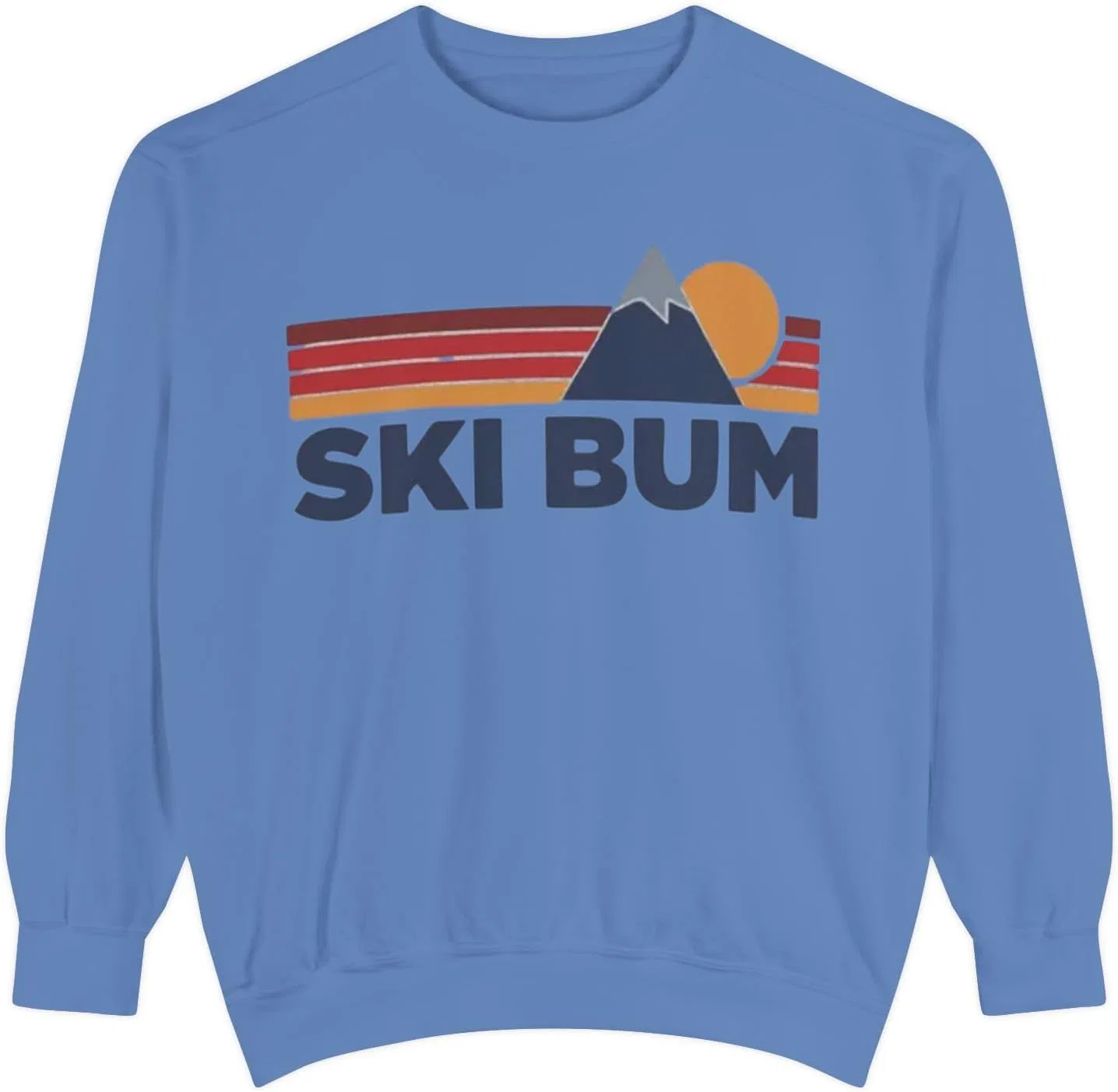 Толстовка Ski Bum, зимний лыжный джемпер, пуловер Mountain Lover, для сноубордиста GENERIC, синий