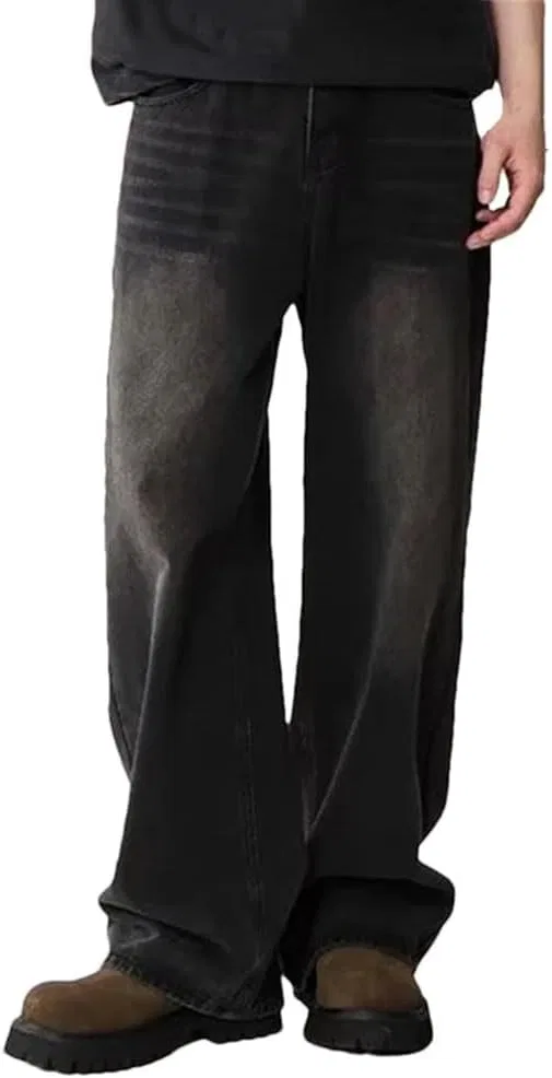 Джинсы свободные, Vintage Classic, Black