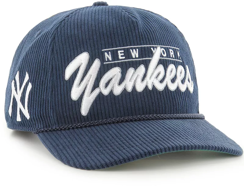 

Темно-синяя вельветовая кепка с двойными заголовками для взрослые New York Yankees '47