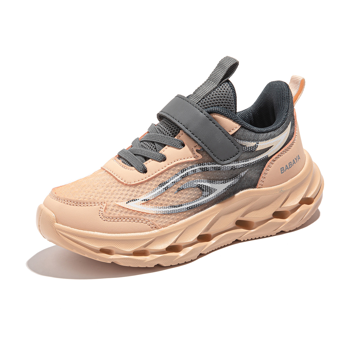 

Износостойкие дышащие детские повседневные кроссовки Kids' Babaya, Lime Yarn