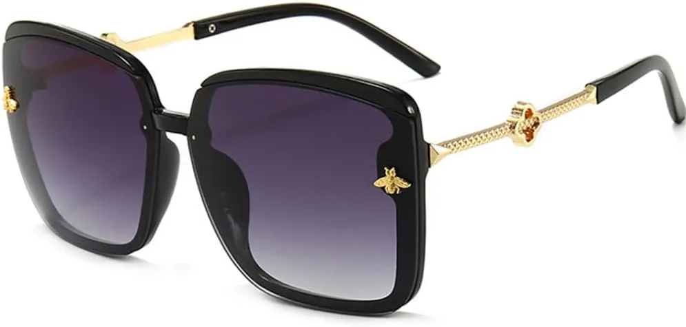 

Солнцезащитные очки Fashion Bee большого размера для женщин и мужчин, винтажные металлические, универсальные солнцезащитные очки для женщин generic, Pink Pink